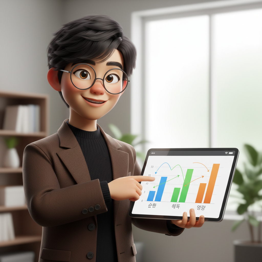 의사 가운을 입은